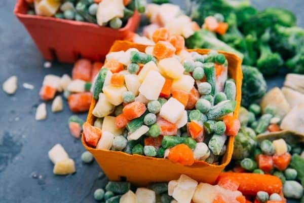 frozen vegetables to save money