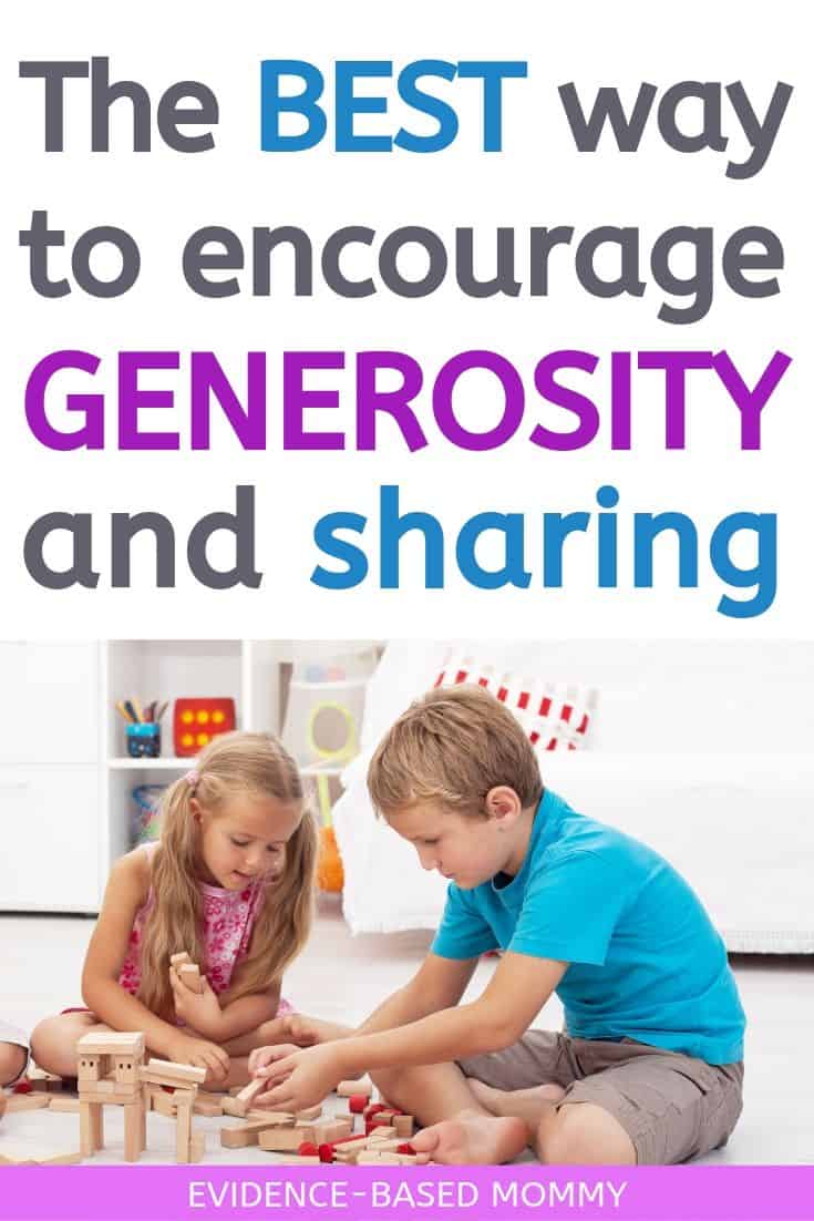 teach generosity and turn taking
