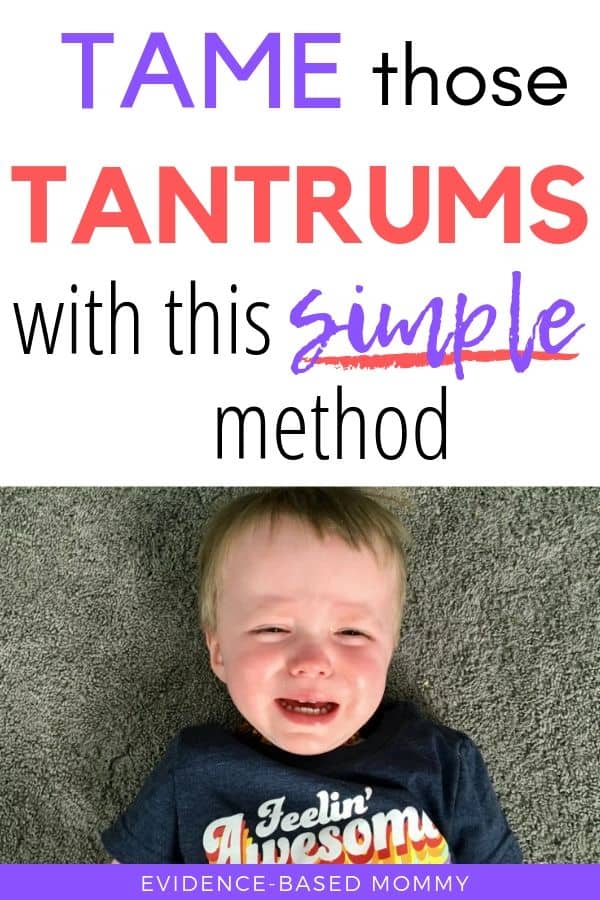 calm toddler tantrums