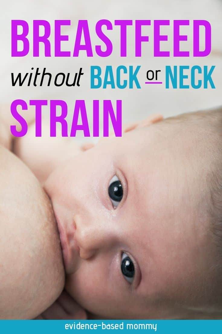 reduce back pain while breastfeeding