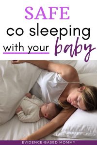 safe co sleeping with baby