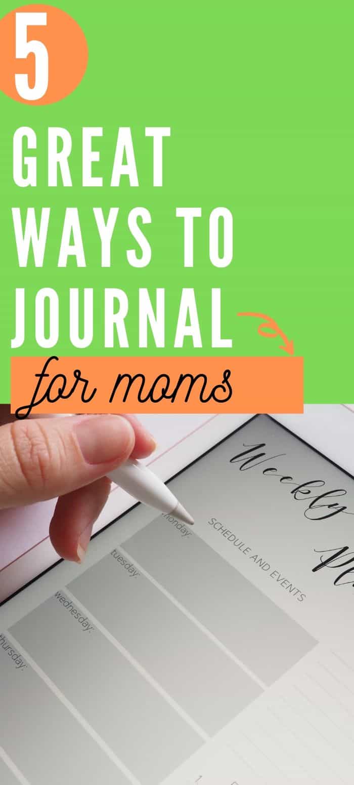journaling for moms