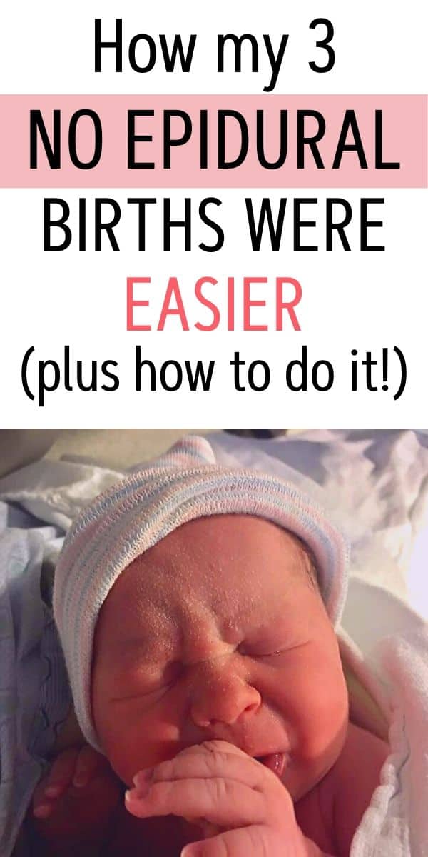 3 epidural free births