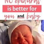 Baby born through natural birth