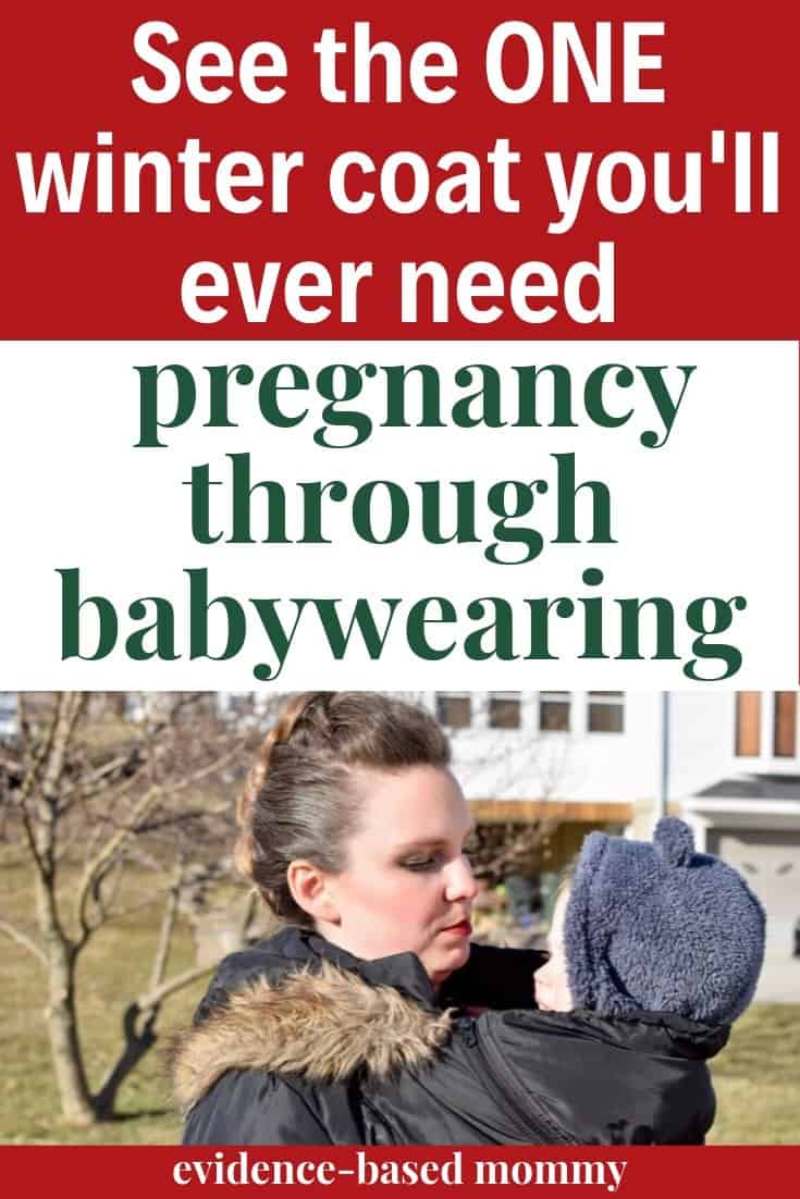 winter coat pregnancy babywearing