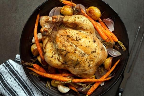 Roast-chicken-to-make-stock