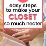 decluttering closet steps
