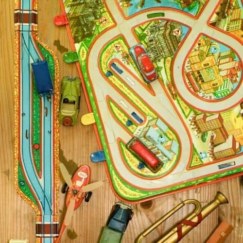 play mat with roads and toy cars