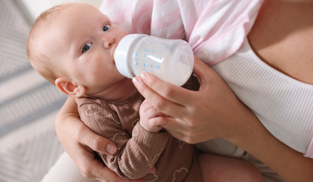 baby and bottle 